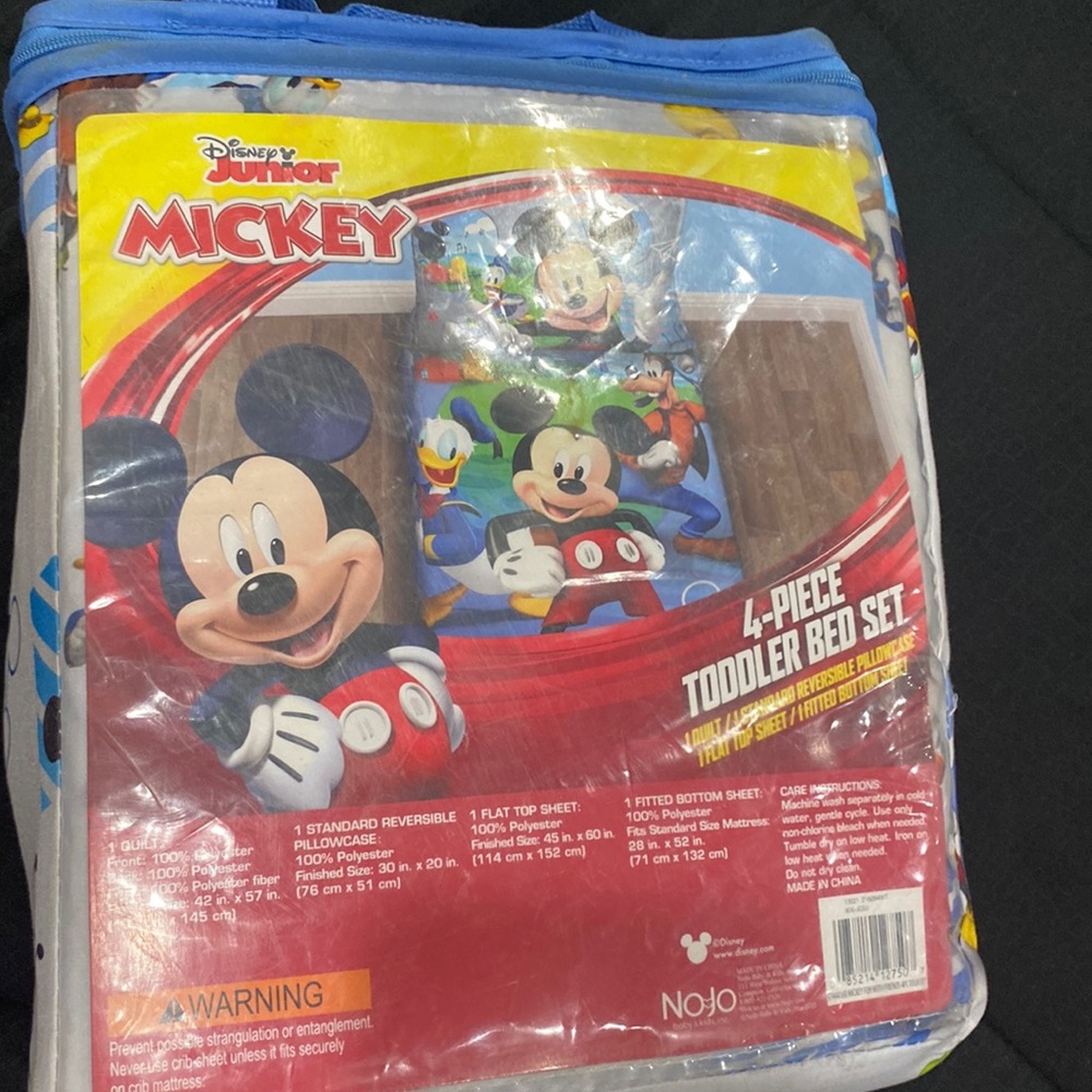 Mickey toddler bed set